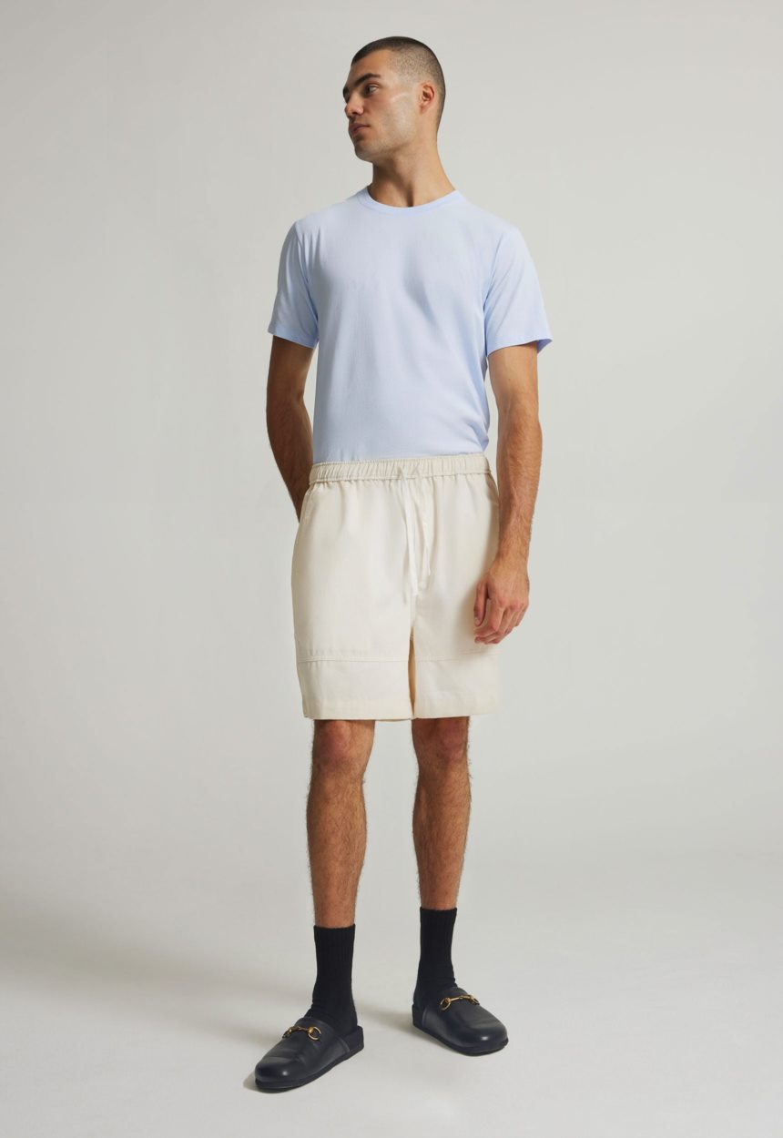 Jac+Jack Edon Cotton Twill Short - Off White